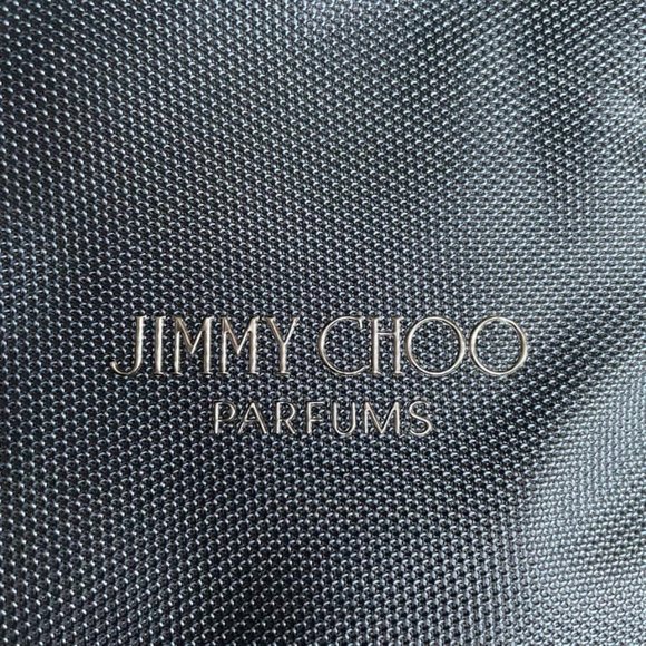 Jimmy Choo Navy Blue Canvas and Leather Trim Weekend Travel Bag - Picture 5 of 8